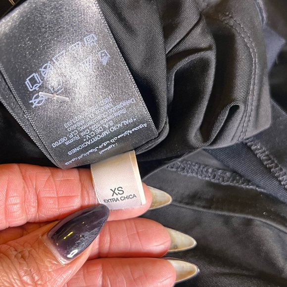 Vintage Bebe body-con rhinestone long sleeve dress - Picture 4 of 5